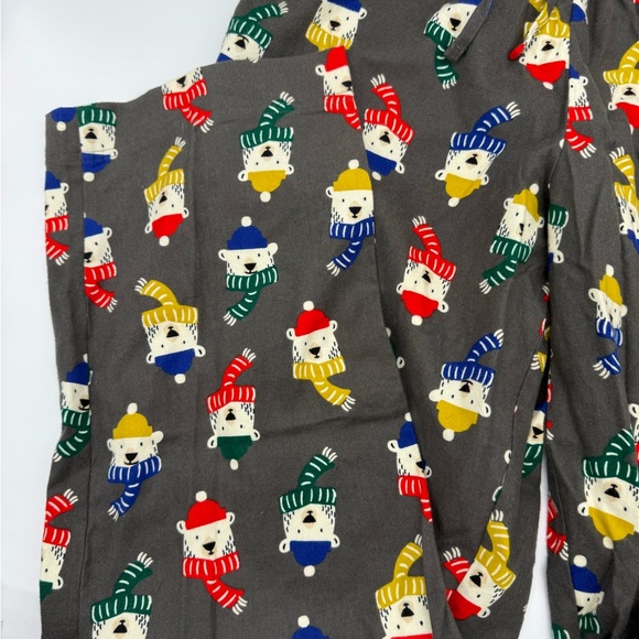 Hanna Andersson Sz L Adult Flannel Pajama Pants Dear Deer Christmas Pola… - Picture 2 of 7